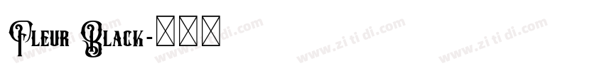 Fleur Black字体转换
